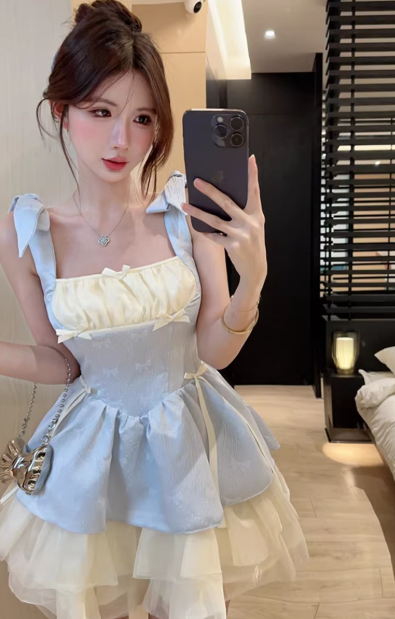 French-style 2026 New Pretty Women's Summer Short Dress