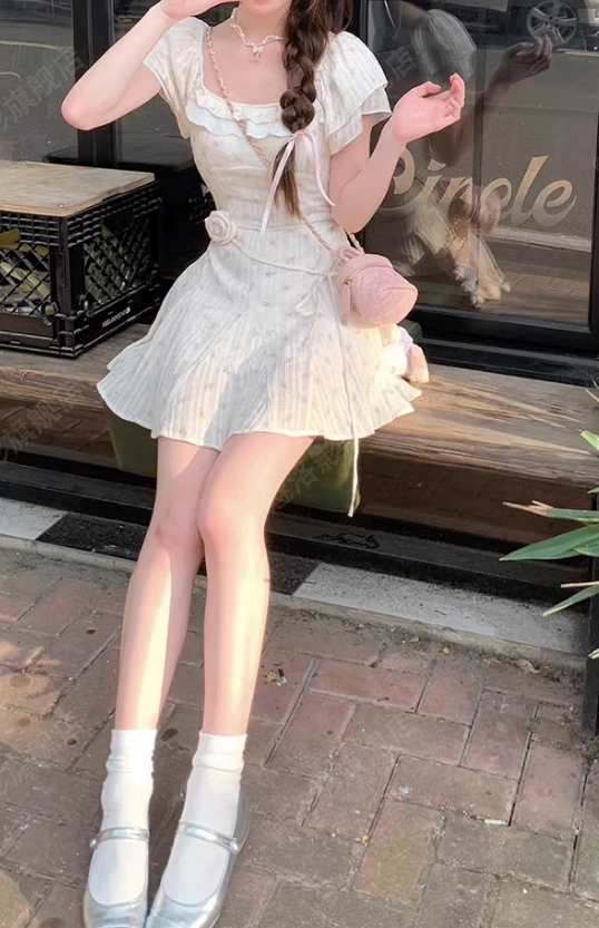 French-style 2026 New Pretty Women's Summer Short Dress