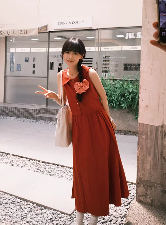 New Pretty French-style Elegant Summer Women's Long Dress