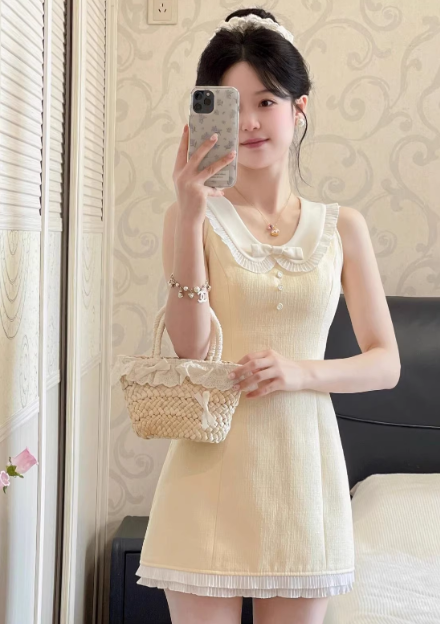 French-style 2026 New Pretty Women's Summer Short Dress