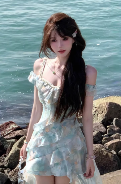French-style 2026 New Pretty Women's Summer Short Dress