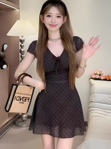 French-style 2026 New Pretty Women's Summer Short Dress