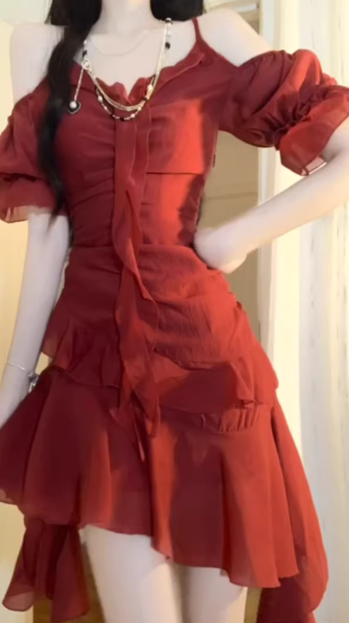French-style 2026 New Pretty Women's Summer Short Dress