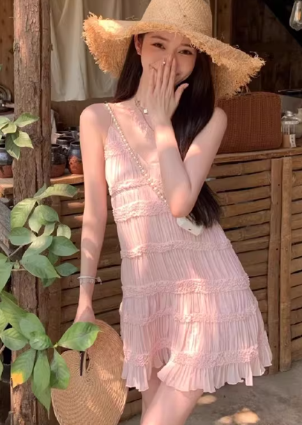 French-style 2026 New Pretty Women's Summer Short Dress
