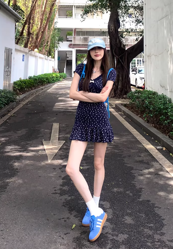 French-style 2026 New Pretty Women's Summer Short Dress