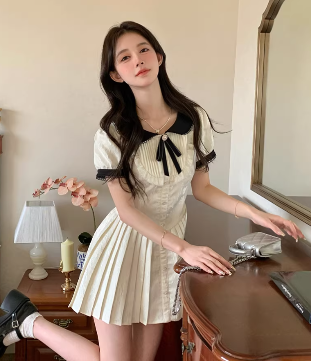 French-style 2026 New Pretty Women's Summer Short Dress