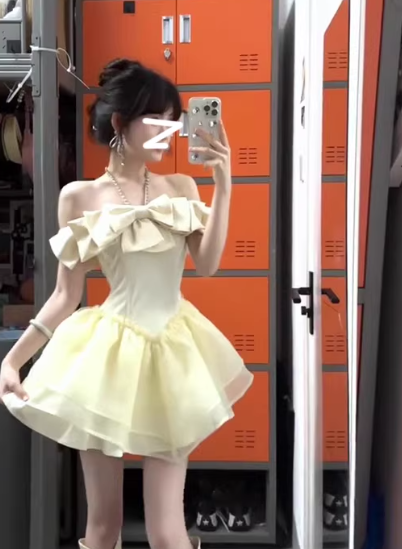 French-style 2026 New Pretty Women's Summer Short Dress