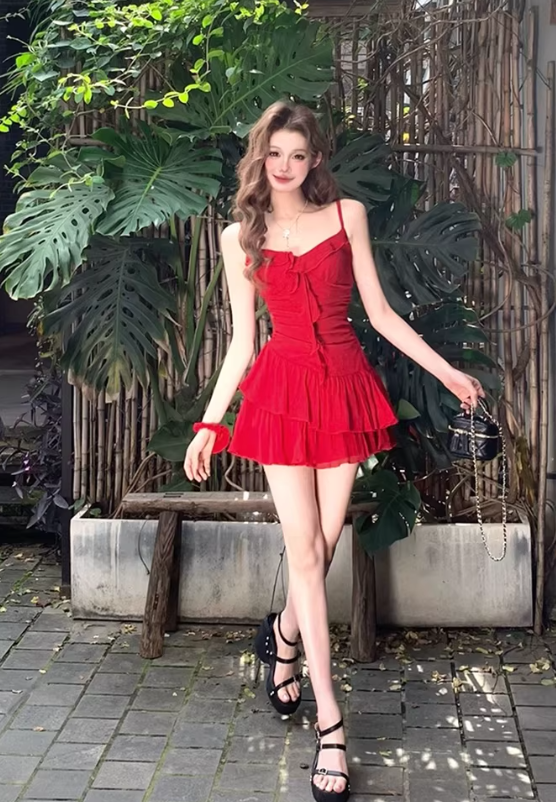French-style 2026 New Pretty Women's Summer Short Dress