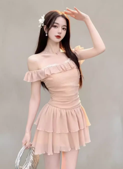 French-style 2026 New Pretty Women's Summer Short Dress