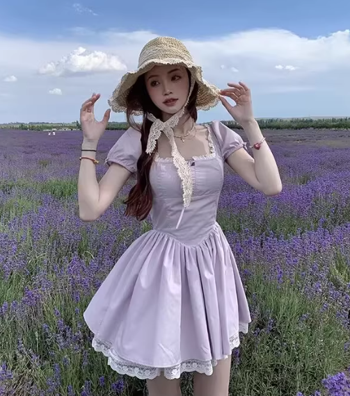 French-style 2026 New Pretty Women's Summer Short Dress