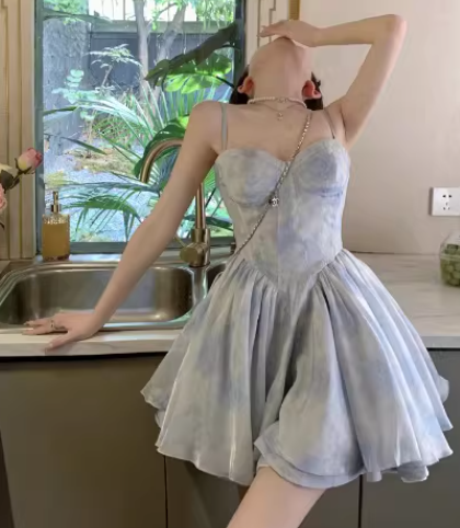 French-style 2026 New Pretty Women's Summer Short Dress