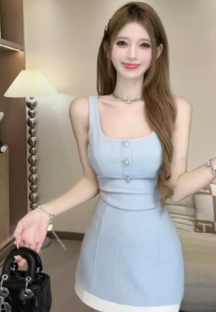 French-style 2026 New Pretty Women's Summer Short Dress