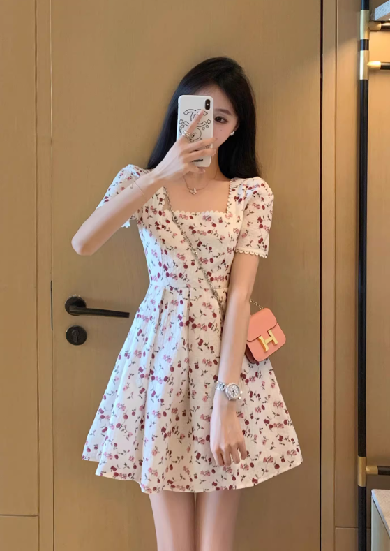 French-style 2026 New Pretty Women's Summer Short Dress
