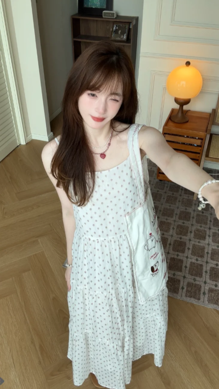 New Pretty French-style Elegant Summer Women's Long Dress