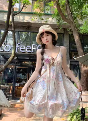 French-style 2026 New Pretty Women's Summer Short Dress