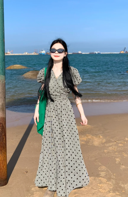 New Pretty French-style Elegant Summer Women's Long Dress