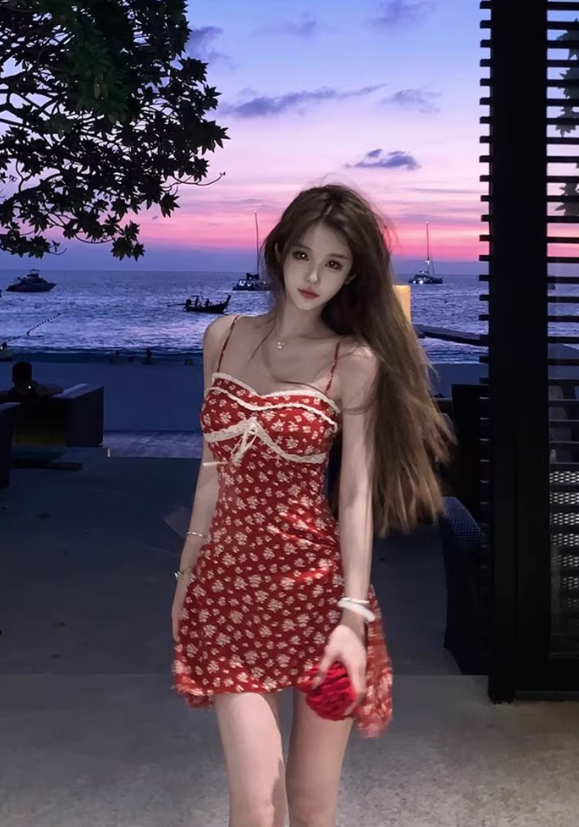 French-style 2026 New Pretty Women's Summer Short Dress