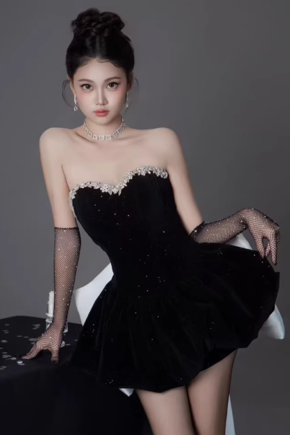 French-style 2026 New Pretty Women's Summer Short Dress
