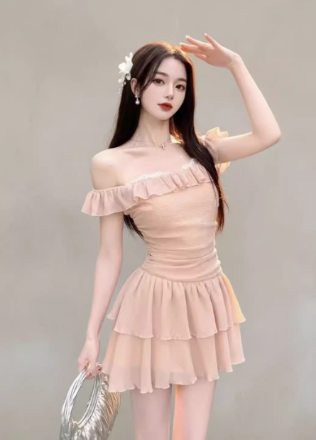 French-style 2026 New Pretty Women's Summer Short Dress