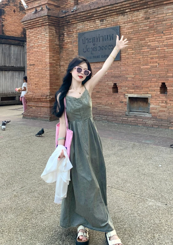 New Pretty French-style Elegant Summer Women's Long Dress