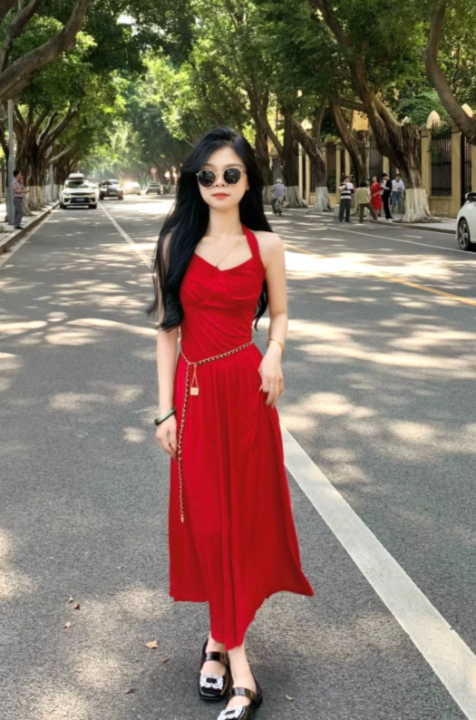 New Pretty French-style Elegant Summer Women's Long Dress
