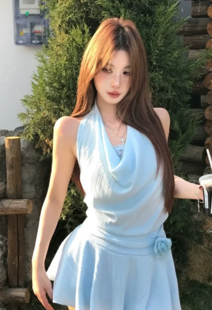 French-style 2026 New Pretty Women's Summer Short Dress