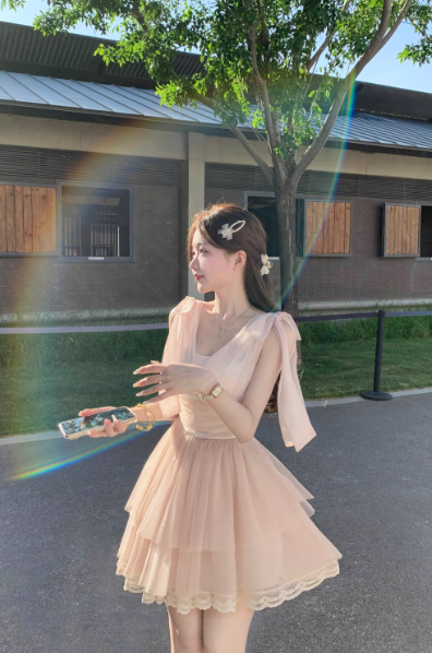 French-style 2026 New Pretty Women's Summer Short Dress