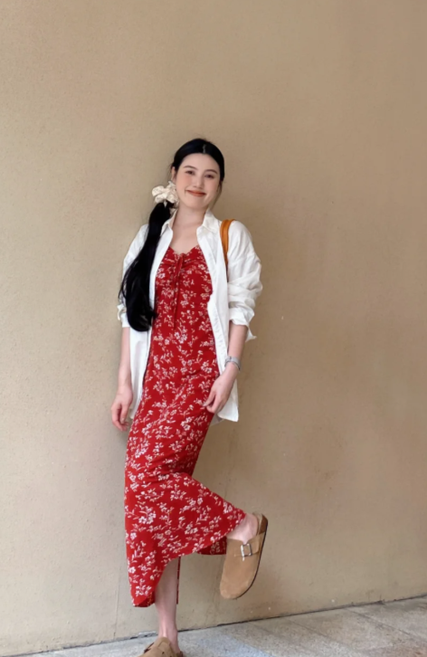 New Pretty French-style Elegant Summer Women's Long Dress