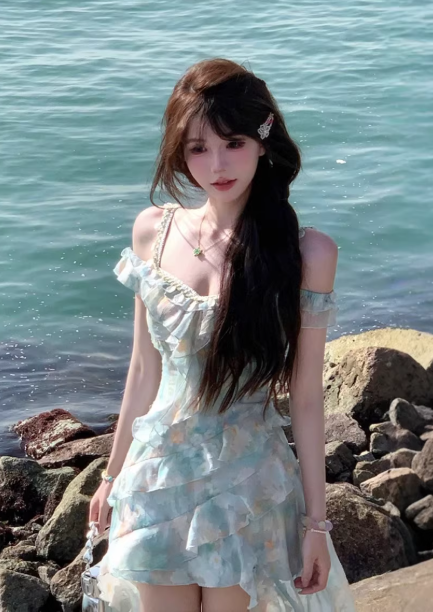 French-style 2026 New Pretty Women's Summer Short Dress