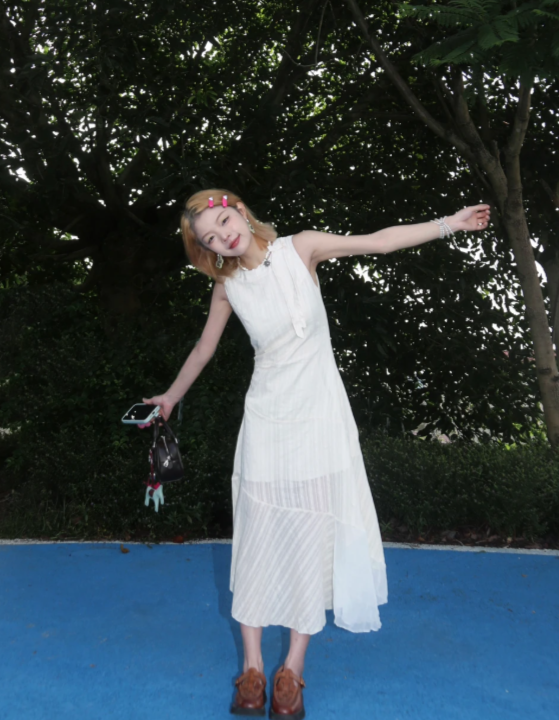 New Pretty French-style Elegant Summer Women's Long Dress