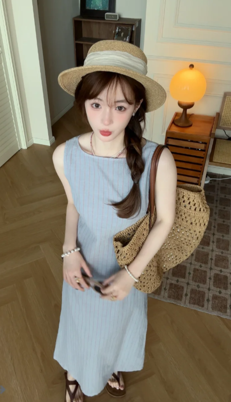 New Pretty French-style Elegant Summer Women's Long Dress