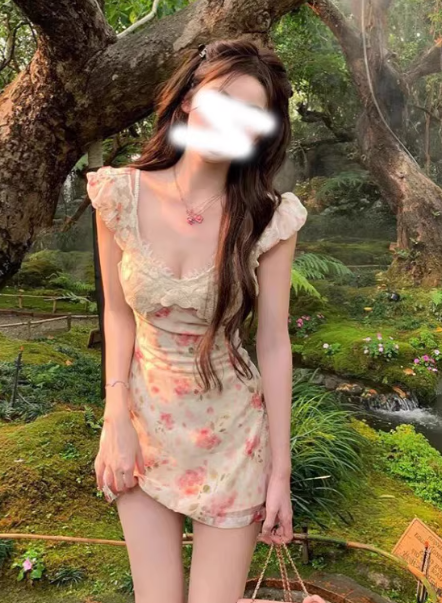 French-style 2026 New Pretty Women's Summer Short Dress
