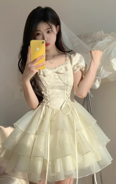 French-style 2026 New Pretty Women's Summer Short Dress