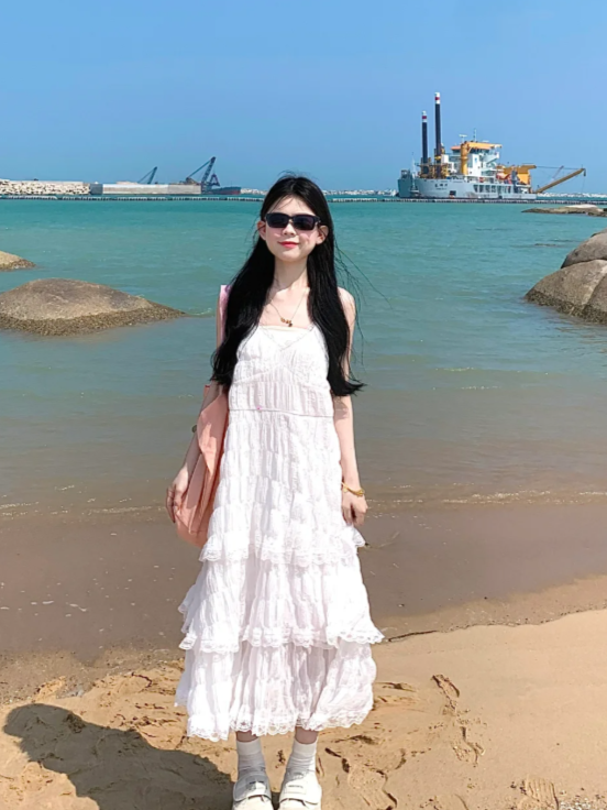 New Pretty French-style Elegant Summer Women's Long Dress