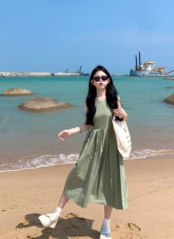 New Pretty French-style Elegant Summer Women's Long Dress