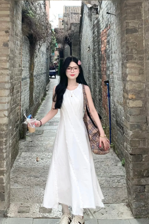 New Pretty French-style Elegant Summer Women's Long Dress