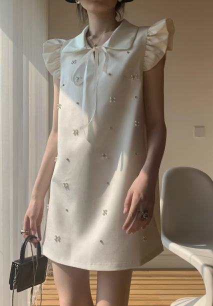French-style 2026 New Pretty Women's Summer Short Dress