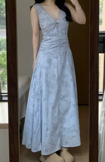 New Pretty French-style Elegant Summer Women's Long Dress
