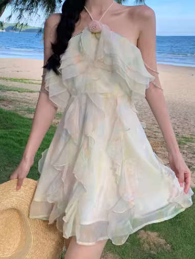 French-style 2026 New Pretty Women's Summer Short Dress