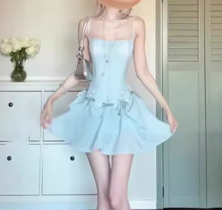 French-style 2026 New Pretty Women's Summer Short Dress