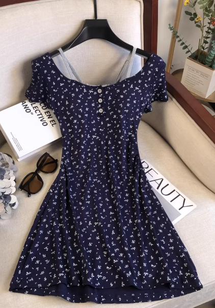 French-style 2026 New Pretty Women's Summer Short Dress
