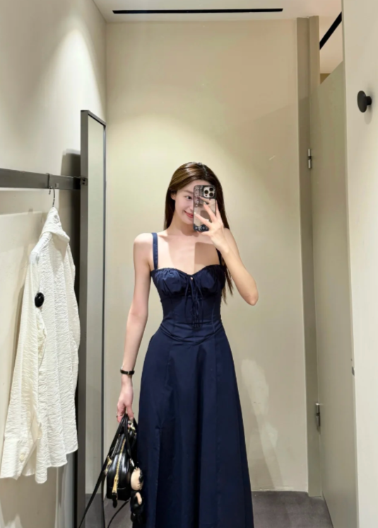 New Pretty French-style Elegant Summer Women's Long Dress