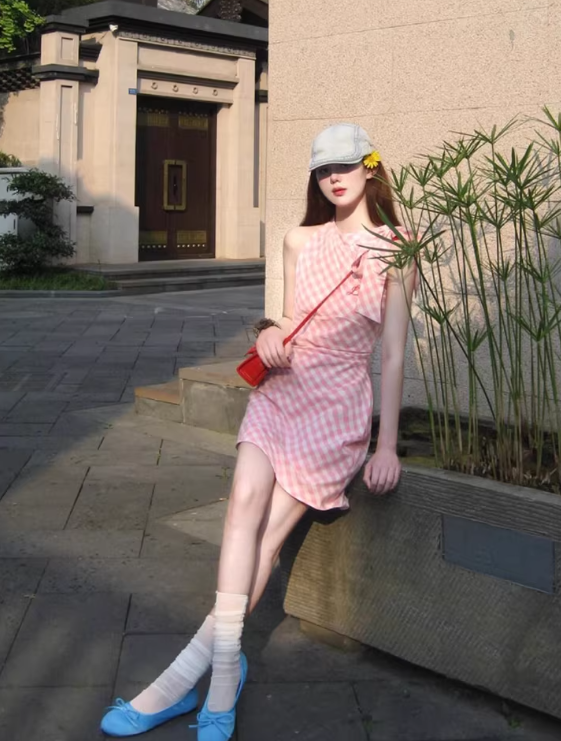 French-style 2026 New Pretty Women's Summer Short Dress