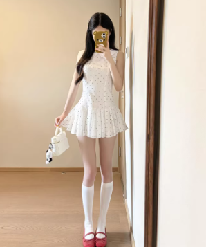 French-style 2026 New Pretty Women's Summer Short Dress