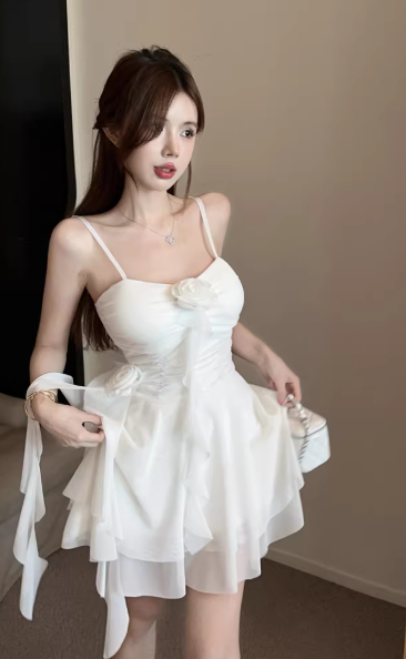 French-style 2026 New Pretty Women's Summer Short Dress