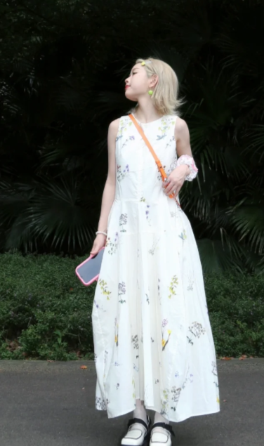 New Pretty French-style Elegant Summer Women's Long Dress