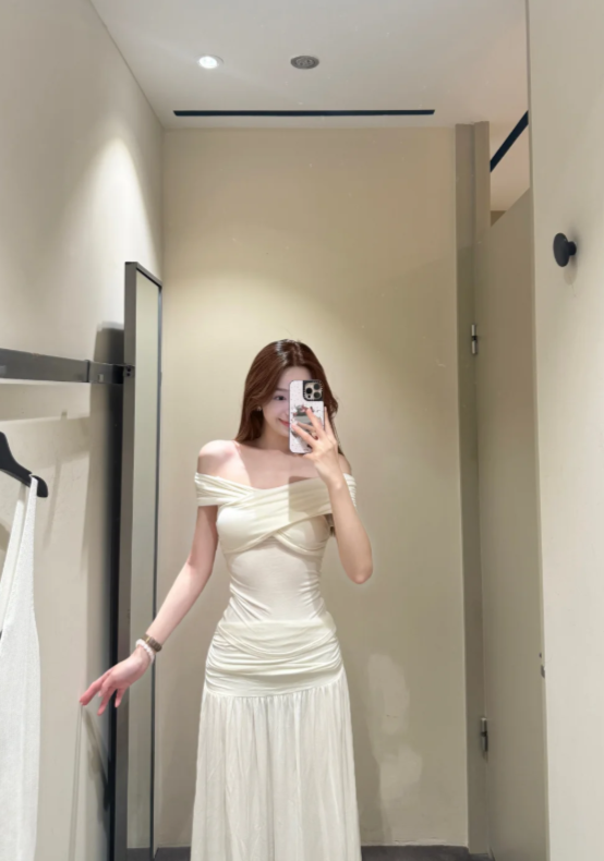 New Pretty French-style Elegant Summer Women's Long Dress
