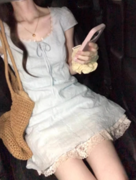French-style 2026 New Pretty Women's Summer Short Dress