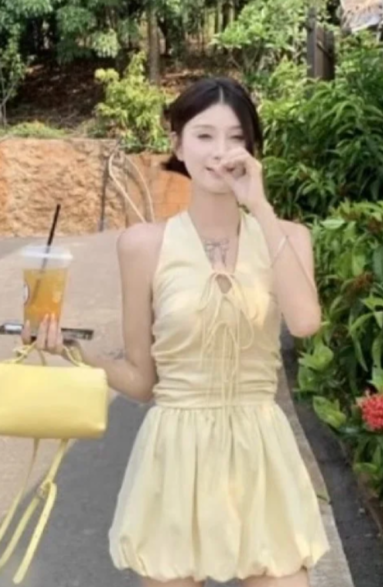 French-style 2026 New Pretty Women's Summer Short Dress