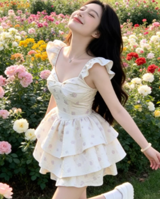 French-style 2026 New Pretty Women's Summer Short Dress